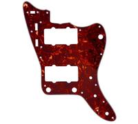 Musiclily Pro 13 Agujeros Pickguard de Guitarra Golpeador para JPN Fender Japan Jazzmaster,4 capas Vintage Tortoise