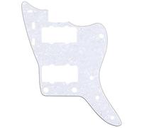 Musiclily Pro 13 Agujeros Vintage 65 60s Pickguard Golpeador para Fender American Jazzmaster, 4 capas White Pearl