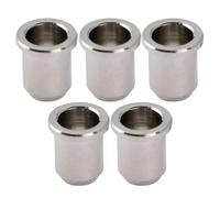Musiclily Pro 14 mm Latón Férulas Casquillo Cuerda Bajo String Ferrules para Jazz Bass/Precision Bass, Níquel (Set de 5)