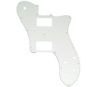 Musiclily Pro 15 Agujeros Cubierto HH Golpeador para Guitarra Eléctrica México Fender 72 Tele Deluxe, 3 Capas Aged White