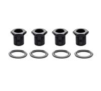 Musiclily Pro 15mm Bushing y 19mm Arandelas de Clavijero Bajo para Clavijas de Afinación Selladas de Bajo Eléctrico,Negro (Juego de 4)