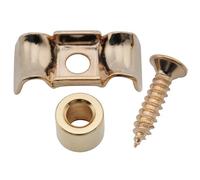 Musiclily Pro 16mm Vintage Estilo Butterfly Guia Cuerda de Acero String Guide Retainer para Guitarra Eléctrica tipo Strat y Bajo, Dorado