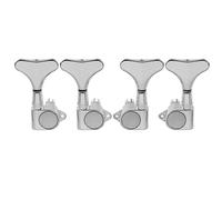 Musiclily Pro 2+2 Tipo Cerrado Clavijas de Afinación Clavijero de Repuesto para Bajo Precision Jazz Bass, Cromo