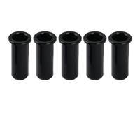 Musiclily Pro 25,5mm Latón Férulas Casquillo Cuerda Bajo String Ferrules para Jazz Bass/Precision Bass, Negro (Set de 5)