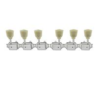 Musiclily Pro 3 +3 Clavijas de afinación Clavijero de Repuesto para Guitarra Les Paul Style, Botón Keystone Cromo