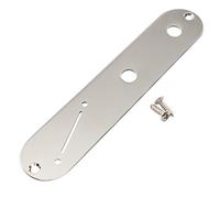 Musiclily Pro 32mm Placa de Control Telecaster de Acero con Agujero Estrecho Potenciómetros y Ranura Selector en ángulo para Guitarra Eléctrica estilo Tele, Nickel
