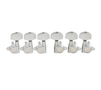 Musiclily Pro 3x3 Tipo Cerrado Clavijas de Afinación Clavijero de Repuesto para Guitarra, Botón Grande Epi Cromo