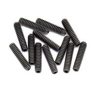 Musiclily Pro #4-40X1/2"Tornillos Selleta Altura de Acero para Puente de Guitarra Eléctrica tipo American Strat Tele, Negro (Juego de 12)