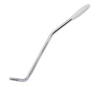 Musiclily Pro 4,8mm Enroscar Acero Palanca de Vibrato Trémolo Arm para Guitarra Eléctrica estilo Import Strat, Cromado con Pivote Blanco