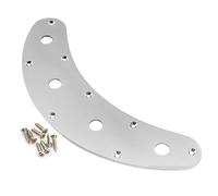 Musiclily Pro 4 Agujeros Bass Placa Control Plate de Acero para Bajo Eléctrico tipo Music Man, Cromado