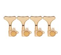 Musiclily Pro 4 en Línea Tipo Cerrado Clavijas de Afinación Clavijero de Repuesto para Bajo Precision Jazz Bass, Oro