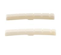 Musiclily Pro 43mm Cejuela de Hueso ST Base Curva 43x3,2x5,1mm 2 Piezas | Ranurada,para Guitarra Eléctrica Fender Strat Tele 6 Cuerdas