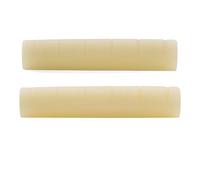 Musiclily Pro 44x5x9mm Cejuela Pre Ranurada Superior de Hueso Fondo Plano para Guitarra Acústica 6 Cuerdas YA Style Serie L, Sin Blanquear(2 piezas)