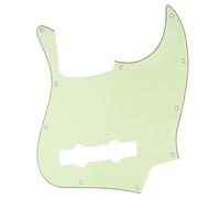 Musiclily Pro 5 Cuerdas 10 Agujeros Golpeador J Bass Pickguard Mint Green | para Bajo Fender Jazz Bass Mexican