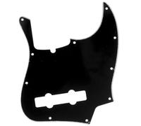 Musiclily Pro 5 Cuerdas 10 Agujeros J Bass Pickguard Golpeador 3capas Negro | para Bajo Fender Jazz Bass American