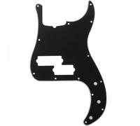 Musiclily Pro 5 Cuerdas 13 Agujeros Estilo Contemporáneo P Bass Pickguard Golpeador para Bajo Fender Precision Bass American,3 capas Negro