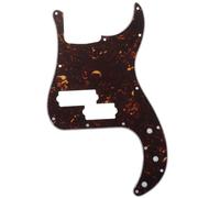 Musiclily Pro 5 Cuerdas 13 Agujeros Estilo Contemporáneo P Bass Pickguard Golpeador para Bajo Fender Precision Bass Mexican,4 capas Tortoise