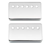 Musiclily Pro 50/52mm Nickel Silver Aleación Cubiertas Pastilla Humbucker Set para Guitarra Eléctrica Import, Cromado