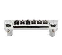 Musiclily Pro 52,5mm Estilo Badass Ajustable Puente Wraparound para Guitarra Epiphone Les Paul Junior LP Style, Cromado