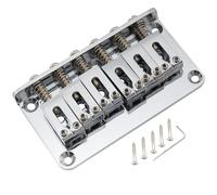 Musiclily Pro 52,5mm Moderno Puente Fijo Hardtail para Guitarra Eléctrica Strat Tele, Cromado