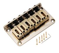 Musiclily Pro 52,5mm Moderno Puente Fijo Hardtail para Guitarra Eléctrica Strat Tele, Dorado