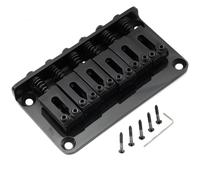 Musiclily Pro 52,5mm Moderno Puente Fijo Hardtail para Guitarra Eléctrica Strat Tele, Negro
