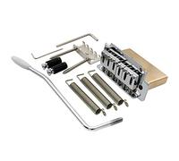 Musiclily Pro 52,5mm Moderno Puente Trémolo 2 Puntos Bloque Latón Sólido para Guitarra Eléctrica tipo Squier Strat, Cromado