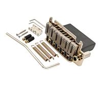 Musiclily Pro 54 mm 2 Puntos Guitarra Strato Puente Tremolo con Silletas Acero Inoxidable Bloque de Acero Completo para Japón Import Strat, Dorado