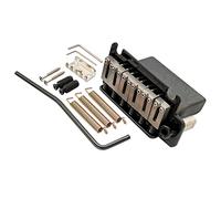 Musiclily Pro 54 mm 2 Puntos Guitarra Strato Puente Tremolo con Silletas Acero Inoxidable Bloque de Acero Completo para Japón Import Strat, Negro