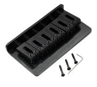 Musiclily Pro 54mm Moderno Puente Fijo Hardtail para Guitarra Eléctrica Import Strat Tele, Negro