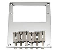 Musiclily Pro 54mm Puente Telecaster Humbucker 6 Silletas Acero Inoxidable para Guitarra Eléctrica Tele Style, Cromado