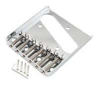 Musiclily Pro 54mm Puente Telecaster Vintage 6 Barril Selletas para Guitarra Eléctrica Tele Style, Cromado