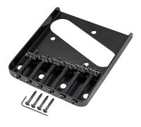 Musiclily Pro 54mm Puente Telecaster Vintage 6 Barril Selletas para Guitarra Eléctrica Tele Style, Negro