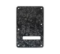 Musiclily Pro 6 Agujeros ST Placa Trasera para Guitarra Eléctrica Squier Sonic Strat SSS, 4 capas Black Pearl