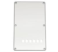 Musiclily Pro 6 Agujeros ST Placa Trasera para Guitarra Eléctrica Tagima TG-530 Strat SSS con Golpeador 11 Agujeros, 3 capas Blanco
