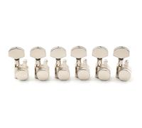 Musiclily Pro 6 en línea 1-Pin Clavijas de Afinación Bloqueo de Guitarra Clavijeros Bloqueantes para Guitarra Eléctrica tipo SQ Strat Tele, Nickel