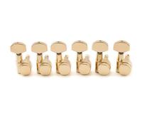 Musiclily Pro 6 en línea 2-Pin Clavijas de Afinación Bloqueo de Guitarra Clavijeros Bloqueantes para Guitarra Eléctrica tipo SQ Strat Tele, Dorado