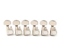 Musiclily Pro 6 en línea 2-Pin Clavijas de Afinación de Guitarra Clavijeros para Guitarra Eléctrica tipo SQ Strat Tele, Nickel