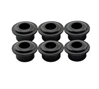Musiclily Pro 6mm a 10mm Vintage/Moderno Bujes Bushings de Clavijero Adaptador para Clavija Afinación de Guitarra, Negro(6 Piezas)