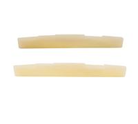 Musiclily Pro 73,15mm Universal Compensado Sin Blanquear Hueso Selleta para Guitarra Acústica de 6 Cuerdas (2 Piezas)