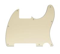 Musiclily Pro 8 Agujeros Golpeador Pickguard para Guitarra Eléctrica Squier Sonic Esquire H, 3 capas Crema