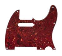 Musiclily Pro 8 Agujeros SS Golpeador TL Pickguard 4 capas Vintage Tortoise | para Guitarra Eléctrica Squier Sonic Tele