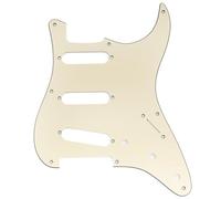 Musiclily Pro 8 Agujeros SSS Golpeador ST Pickguard 3 capas Crema | para Guitarra Eléctrica Estilo Fender Squier Classic Vibe CV 50s Reissue Fabricada en China 2008-2019