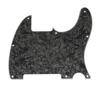 Musiclily Pro 8 Agujeros TL Golpeador Pickguard 4 capas Black Pearl | para Guitarra Eléctrica Squier Sonic Esquire H