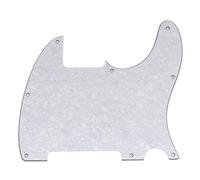 Musiclily Pro 8 Agujeros TL Golpeador Pickguard 4 capas White Pearl | para Guitarra Eléctrica Squier Sonic Esquire H
