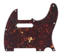 Musiclily Pro 8 Agujeros TL Pickguard Golpeador 4 capas Tortoise Shell | para Guitarra Eléctrica Fender Tele Standard USA/México Estilo Moderno