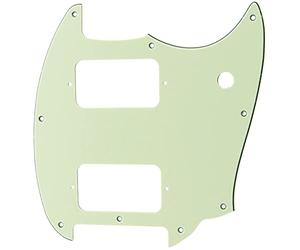 Musiclily Pro 9 Agujero Round Corner HSH Golpeador Pickguard para Guitarra Eléctrica Squier Bullet Series Mustang, 3 capas Mint Green