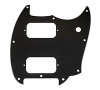 Musiclily Pro 9 Agujeros Golpeador Pickguard para Guitarra Eléctrica Squier Sonic Mustang HH, 3 capas Negro