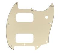 Musiclily Pro 9 Agujeros Golpeador Pickguard para Guitarra Eléctrica Squier Sonic Mustang HH, 3 capas Crema