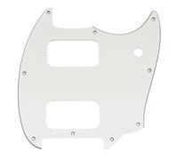 Musiclily Pro 9 Agujeros Golpeador Pickguard para Guitarra Eléctrica Squier Sonic Mustang HH, 3 capas Blanco